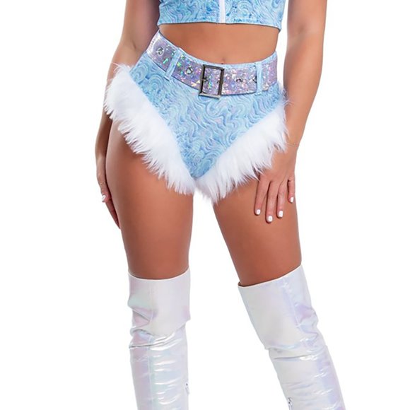 J Valentine Pants - Frost Queen High Waisted Short